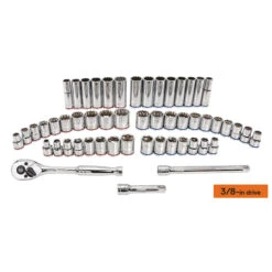 Kobalt Standard (SAE) And Metric Polished Chrome Mechanic's Tool Set With Tool Case - 127-Piece -Kobalt Store 14195530d L