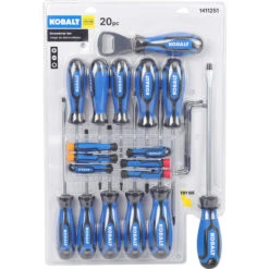 Kobalt Screwdriver Set, 20 Pieces