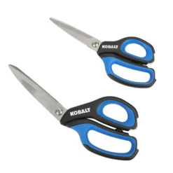 Kobalt 4.7-in Stainless Steel Molded Handle Scissors Kit Of 2 -Kobalt Store 19225207 L
