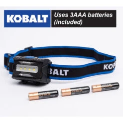 Kobalt 450 Lumens LED Headlamp (Batteries Included) -Kobalt Store 19225279da L