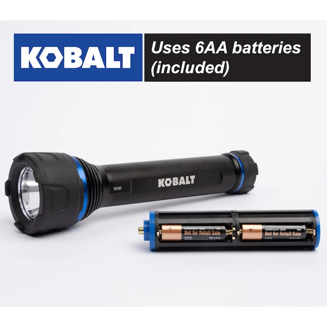 Kobalt Virtually Indestructible Waterproof - 1500 Lumens LED Flashlight (Batteries Included) 7 Kobalt Virtually Indestructible Waterproof - 1500 Lumens LED Flashlight (Batteries Included) - Image 5