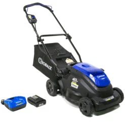Kobalt 2-in-1 Cordless Push Lawn Mower - 40 V - 16" - Blue/Black -Kobalt Store 30736986b L