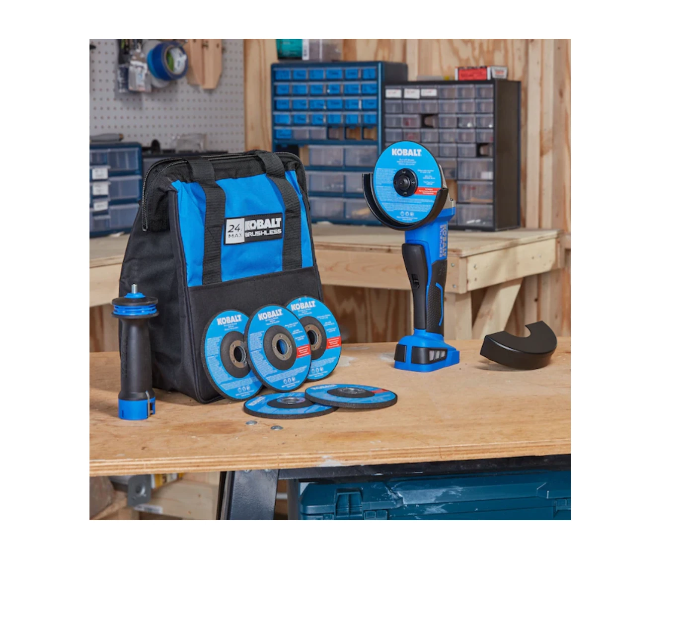 Kobalt KAG 424B-03 5-in 24-Volt Max Paddle Switch Brushless Cordless Angle Grinder 7 Kobalt KAG 424B-03 5-in 24-Volt Max Paddle Switch Brushless Cordless Angle Grinder - Image 5