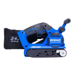 Kobalt 24-V Cordless Belt Sander - Brushless Motor - Black And Blue - Bare Tool Without Battery 10 Kobalt 24-V Cordless Belt Sander - Brushless Motor - Black And Blue - Bare Tool Without Battery -Kobalt Store 45595019 L