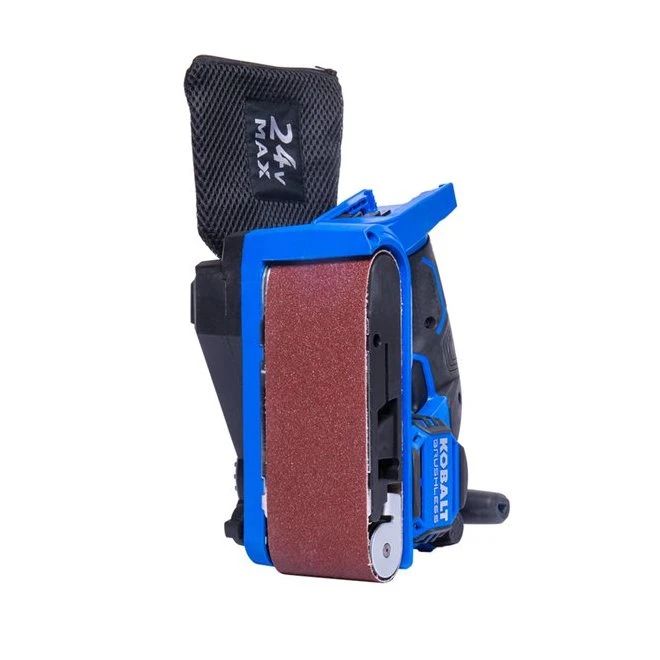 Kobalt 24-V Cordless Belt Sander - Brushless Motor - Black And Blue - Bare Tool Without Battery 3 Kobalt 24-V Cordless Belt Sander - Brushless Motor - Black And Blue - Bare Tool Without Battery