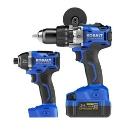 Kobalt 24-V Max Cordless Tools Combo - Drill-Driver And Impact Driver - Brushless Motor With Battery And Charger -Kobalt Store 45595020b L