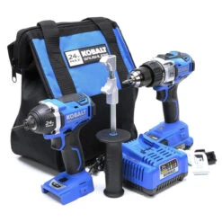 Kobalt 24-V Max Cordless Tools Combo - Drill-Driver And Impact Driver - Brushless Motor With Battery And Charger -Kobalt Store 45595020c L