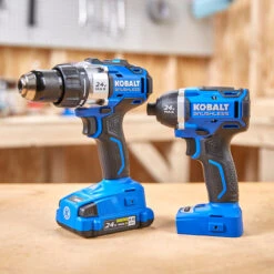 Kobalt 24-V Max Cordless Tools Combo - Drill-Driver And Impact Driver - Brushless Motor With Battery And Charger -Kobalt Store 45595020e L