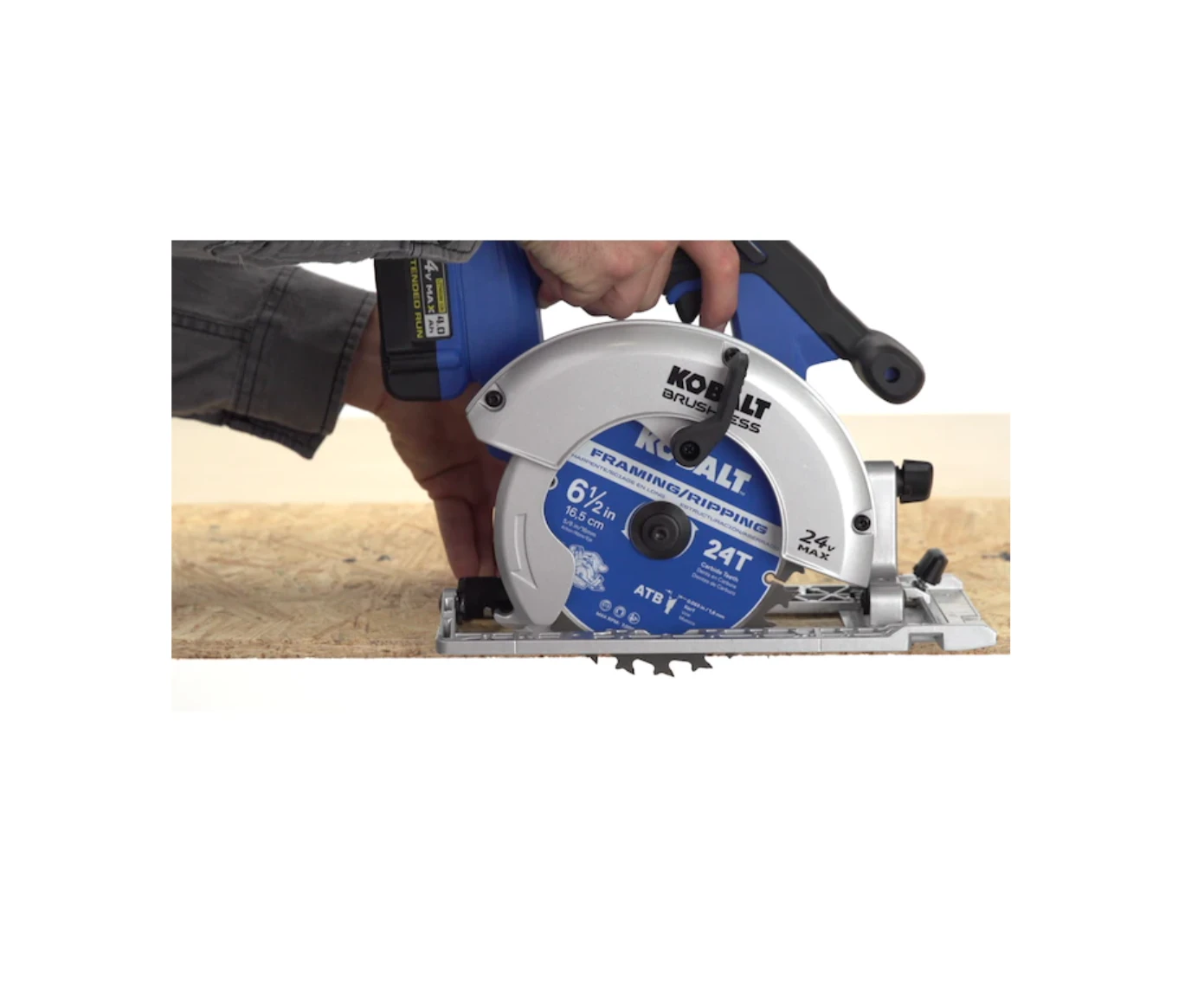 Kobalt KCS 6524B-03 24-Volt Max 6-1/2-in Brushless Cordless Circular Saw 9 Kobalt KCS 6524B-03 24-Volt Max 6-1/2-in Brushless Cordless Circular Saw - Image 7