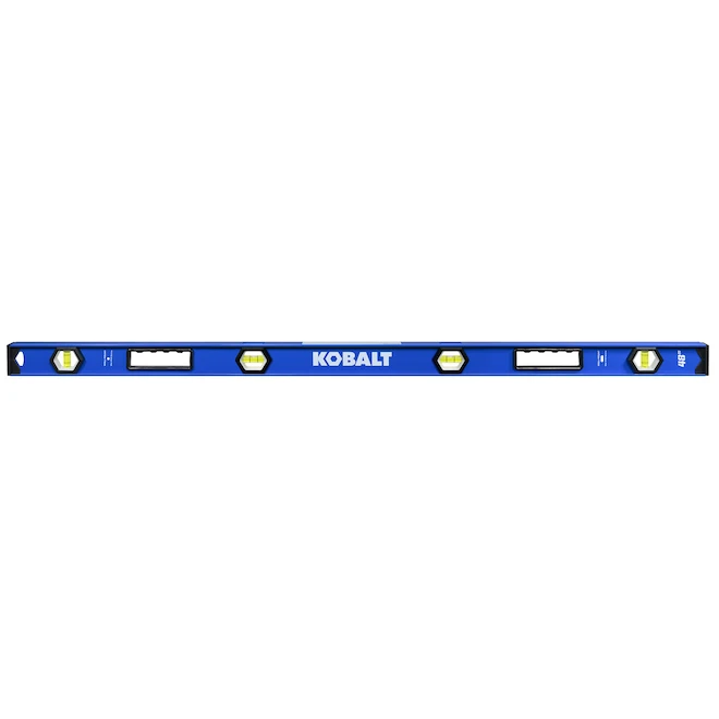 Kobalt 48-in Heavy Duty Aluminum I-Beam Level - Blue 3 Kobalt 48-in Heavy Duty Aluminum I-Beam Level - Blue