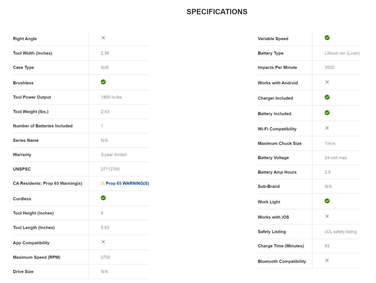 Kobalt KID 1324A-03 24-volt Max Variable Speed Brushless Cordless Impact Driver (1-Battery Included) 10 Kobalt KID 1324A-03 24-volt Max Variable Speed Brushless Cordless Impact Driver (1-Battery Included) - Image 8