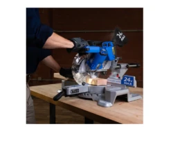 Kobalt KMS 0724B-03 7-1/4-in-Amp 24-volt Max Dual Bevel Sliding Compound Cordless Miter Saw -Kobalt Store 8 121