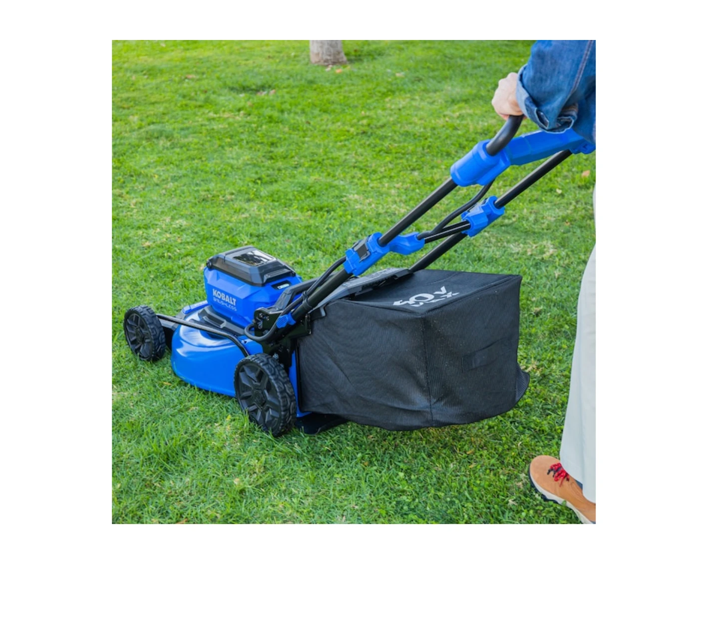 Kobalt KPM 1040A-03 Gen4 40-volt Brushless 20-in Cordless Electric Lawn Mower 6 Ah (Battery & Charger Included) 11 Kobalt KPM 1040A-03 Gen4 40-volt Brushless 20-in Cordless Electric Lawn Mower 6 Ah (Battery & Charger Included) - Image 9