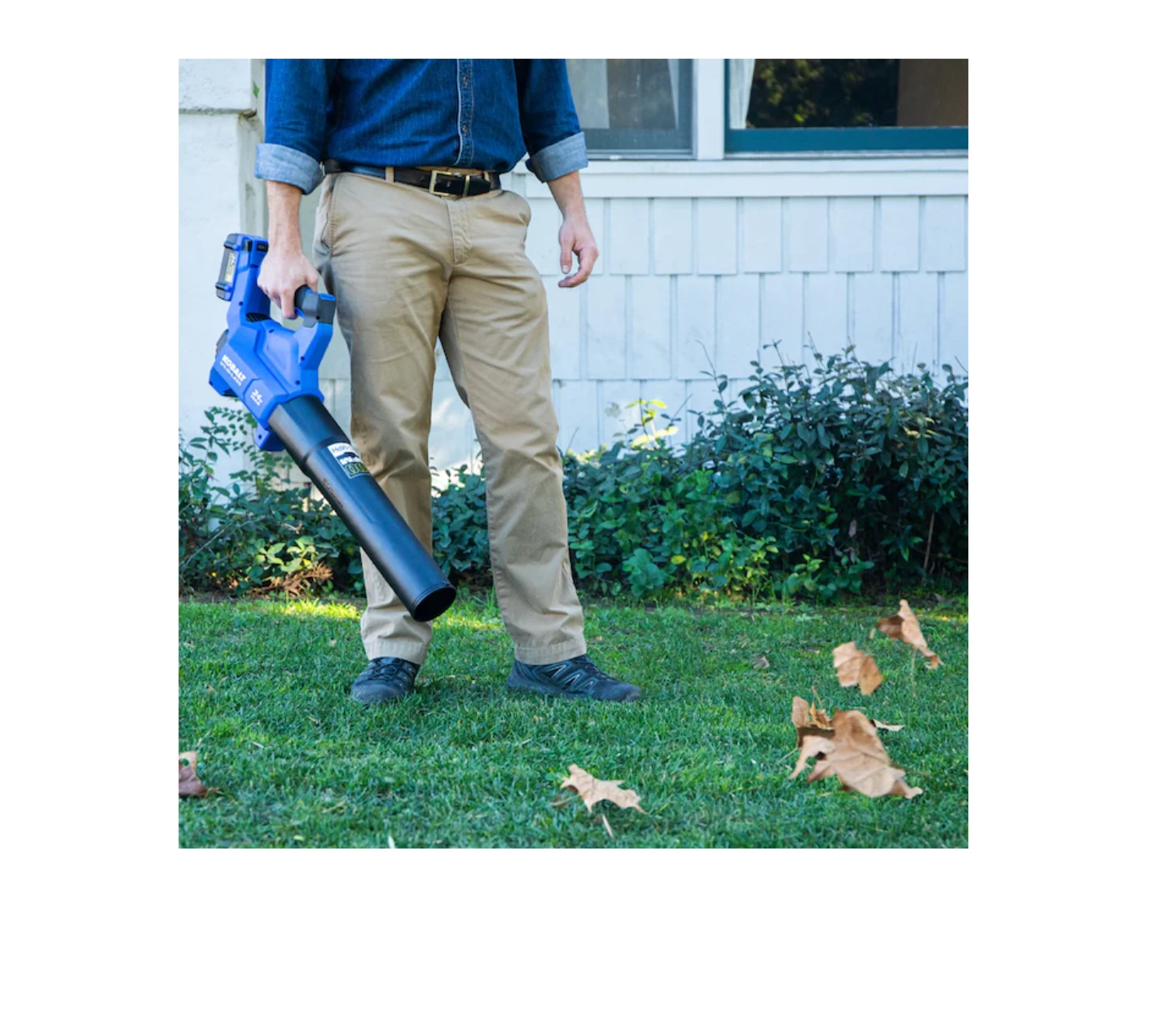 Kobalt KHB 4224A-03 24-volt Max 500-CFM 120-MPH Brushless Handheld Cordless Electric Leaf Blower 4 Ah (Battery & Charger Included) 12 Kobalt KHB 4224A-03 24-volt Max 500-CFM 120-MPH Brushless Handheld Cordless Electric Leaf Blower 4 Ah (Battery & Charger Included) - Image 10