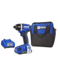 Kobalt Store 5 Kobalt KID 1324A-03 24-volt Max Variable Speed Brushless Cordless Impact Driver (1-Battery Included)